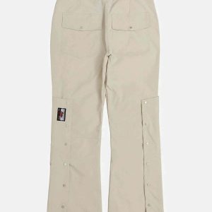 labeled slit pants youthful & sleek streetwear essential 4851
