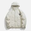 labelled winter coat   chic & warm urban outerwear 1305