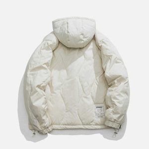 labelled winter coat   chic & warm urban outerwear 7810