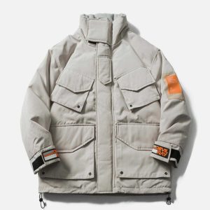large pocket cargo coat winter essential & urban chic 7292