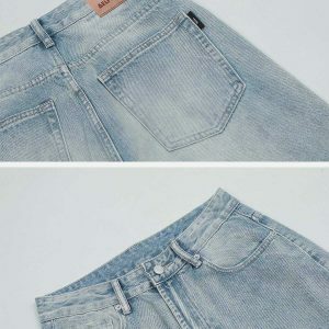 loose fit vintage denim jeans 8855