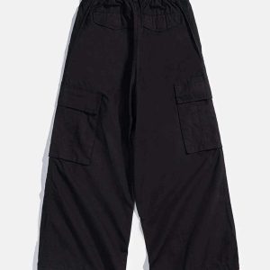 loose pocket pants sleek design & youthful street vibe 4031