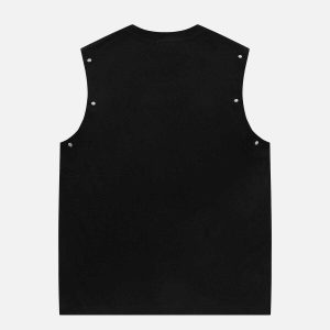 metal print vest youthful & bold urban streetwear 1136