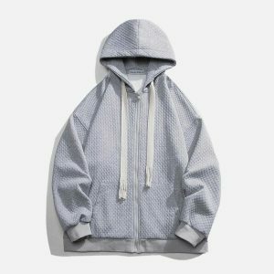 minimalist jacquard hoodie   sleek urban comfort design 5603