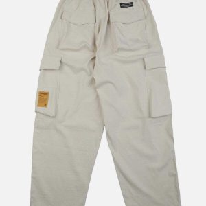 multi pocket cargo pants sleek urban & y2k trendy 8942