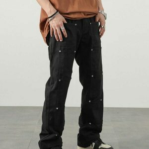 multi pocket pants sleek design & urban utility 3391