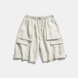 multi pocket shorts sleek design & urban appeal 6696