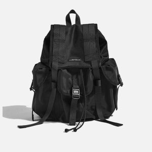 multipocket strapped shoulder bag urban & dynamic design 6152