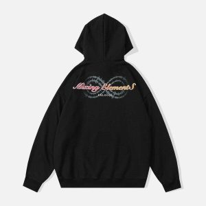 neon garden hoodie dynamic print & youthful vibe 5707