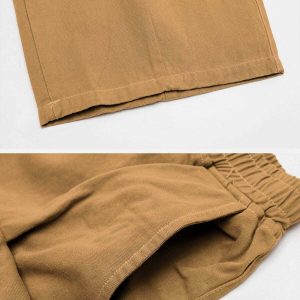 oversized 3d pocket cargo pants   youthful urban trend 7443