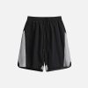 patchwork drawstring shorts youthful urban trendsetter 3520