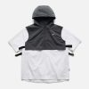 patchwork hooded vest tee   youthful urban streetwear 5505