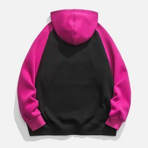 patchwork hoodie urban fashion statement 2117