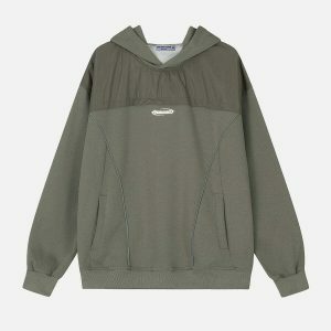 patchwork reflector hoodie   urban & youthful streetwear 1253