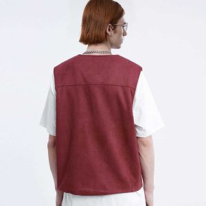 patchwork star vest   youthful & eclectic streetwear gem 2246