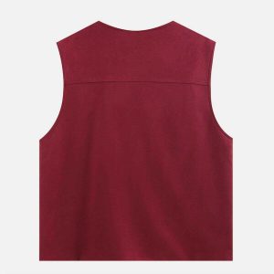 patchwork star vest   youthful & eclectic streetwear gem 3086