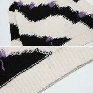 patchwork tassel sweater youthful & eclectic streetwear 7265