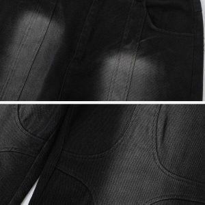 patchwork washed jeans dynamic design & urban appeal 6661