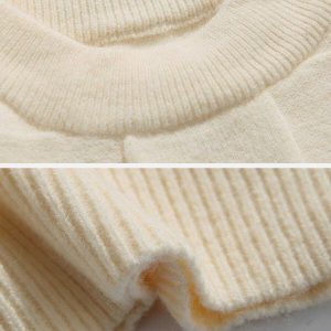 plaid jacquard sweater dynamic knit design urban appeal 6049