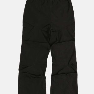 pleated layered pants   youthful & dynamic streetwear staple 2552