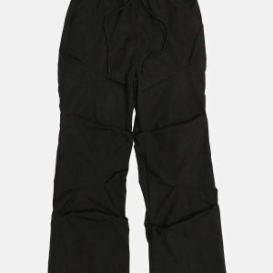 pleated layered pants   youthful & dynamic streetwear staple 2590