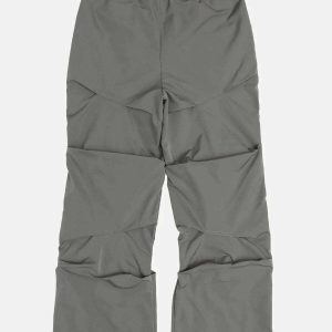 pleated layered pants   youthful & dynamic streetwear staple 4837