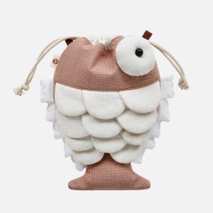 quirky 3d fish eye scales bag   youthful urban charm 1537