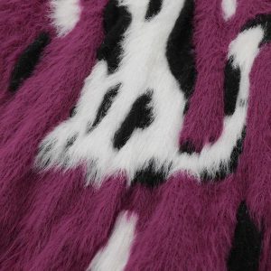 quirky fuzzy kitty sweater   chic y2k streetwear charm 5192