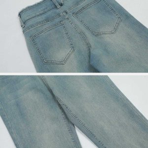 raw edge highrise flared jeans sleek & youthful style 1224