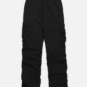 retro inspired cargo pants with large pockets 8643