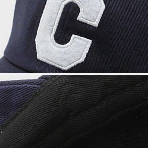 retro 'c' baseball cap vintage streetwear 6235