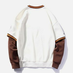 retro baseball sweatshirt vintage inspired urban style 5157
