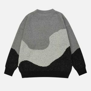 retro bear pattern sweater urban chic & quirky 2372