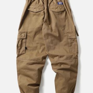 retro cargo pants with edgy style & multiple pockets 4762