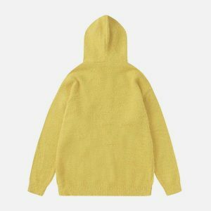 retro cat star knit hoodie urban fashion statement 5556
