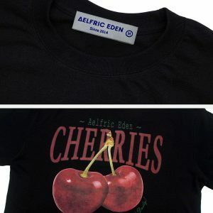 retro cherry print tee vintage streetwear 4677