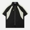 retro colorblock racing shirt   sleek & trendy fit 7072