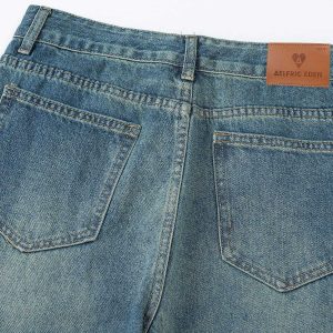 retro fringe jeans vintage flair & urban appeal 1654