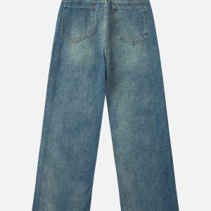 retro fringe jeans vintage flair & urban appeal 2407