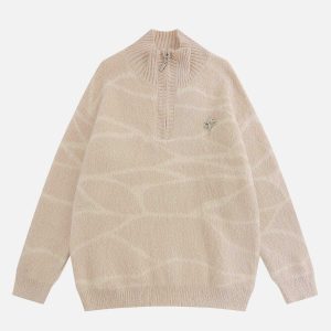 retro fuzzy turtleneck sweater urban chic 7267