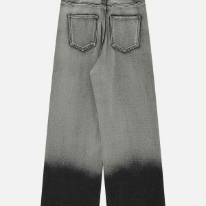 retro gradient straight leg jeans 1420
