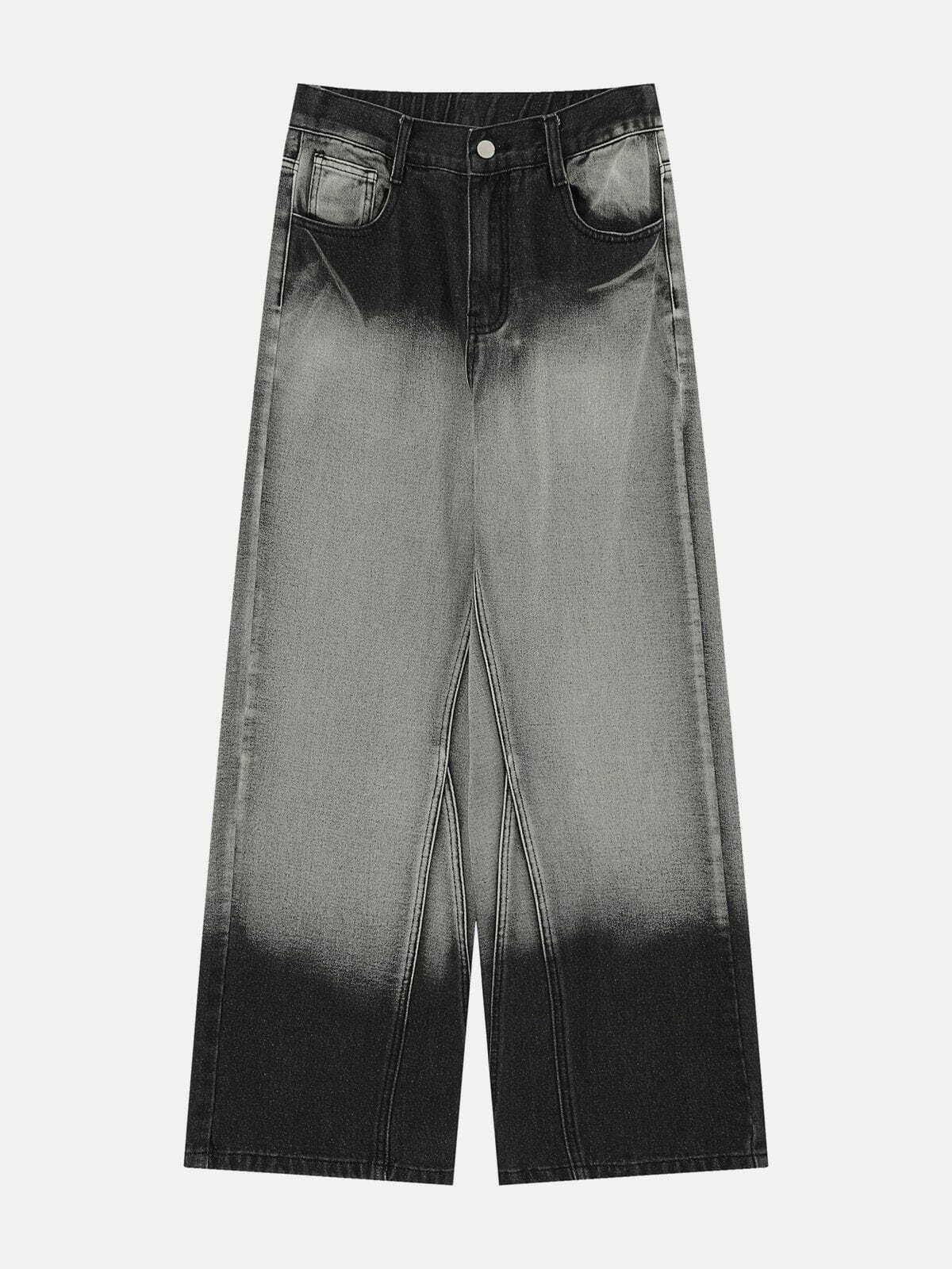 retro gradient straight leg jeans 4220
