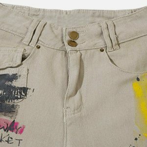 retro graffiti cargo pants edgy & vibrant streetwear 8662