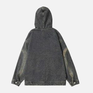 retro half zip hoodie vintage streetwear essential 4993