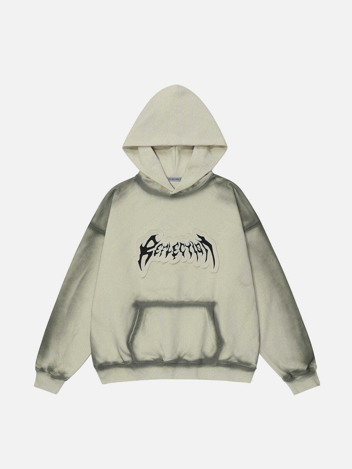 retro inkjet printing hoodie edgy streetwear 2535