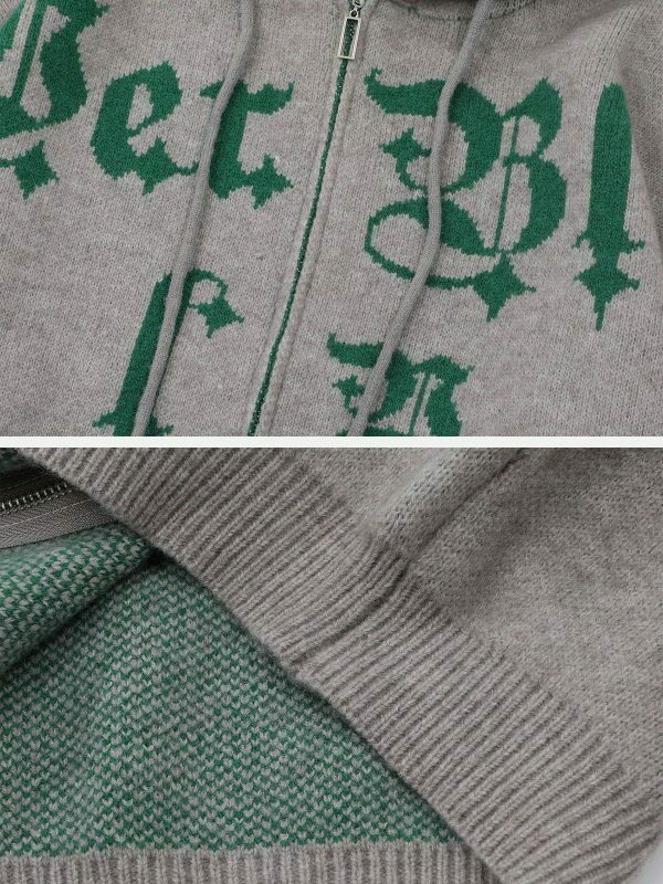 retro letter embroidery hoodie urban streetwear 3630