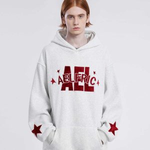 retro letter print hoodie urban streetwear 3853