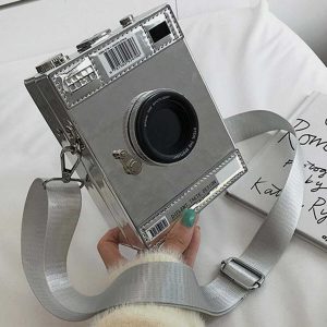 retro mini camera bag   chic & compact streetwear essential 6409