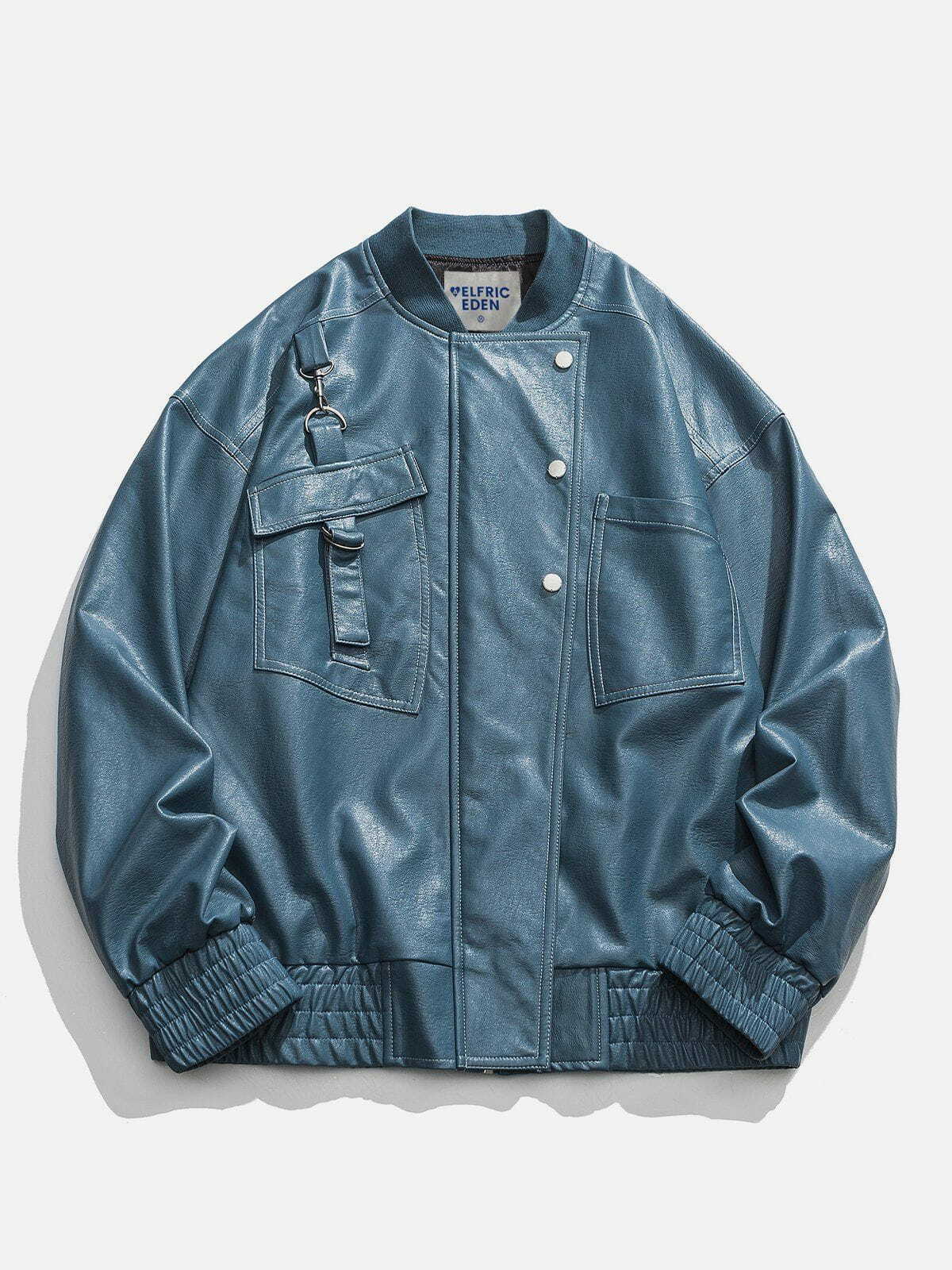 retro racer leather jacket bold & edgy streetwear 6185