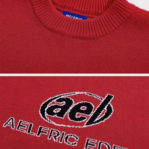 retro speedway sweater   chic racing aesthetic 5042